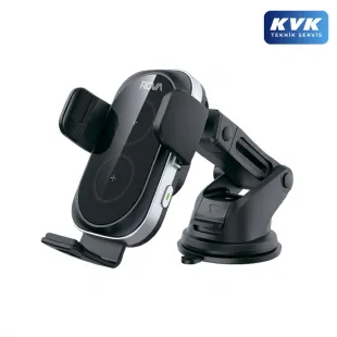 Rova WTM403 Araba İçi Manyetik Kablosuz Hızlı Şarjlı Cep Telefon Tutucu