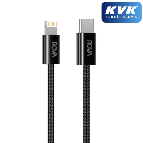 Rova KB218 PD20W Braided C+L  1M Şarj ve Data Kablosu