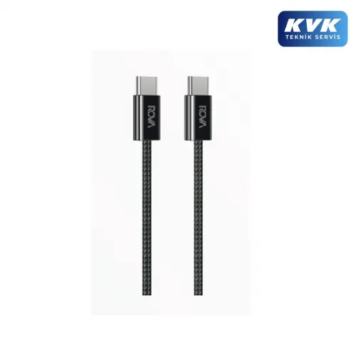 Rova KB217 PD20W Braided C+C  1M Şarj ve Data Kablosu