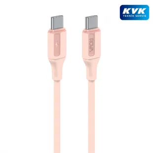 Rova KB203P Type-C To Type-C Hızlı Şarj ve Data Kablosu