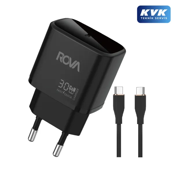 Rova SB124T Type-C Hızlı Şarj Aleti Şarj Kablo 30W