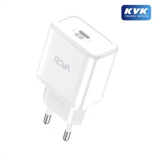 Rova SB101L Pd Hızlı Şarj Aleti 20W ve Type-C To Lightining (iPhone) Şarj Kablosu
