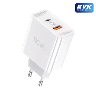 Rova SB102 Pd + QC3.0 GaN Hızlı Şarj Aleti 30W