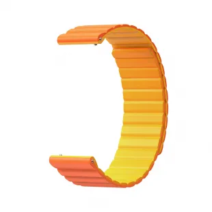 Kospet Tank M2/T2/M3/T3 Akıllı Saat Çift Taraflı Mıknatıslı Kordon 22mm - Sarı/Turuncu