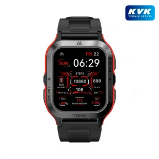 Kospet Tank M2 Akıllı Saat - Kırmızı - KVK Teknik Servis Garantili