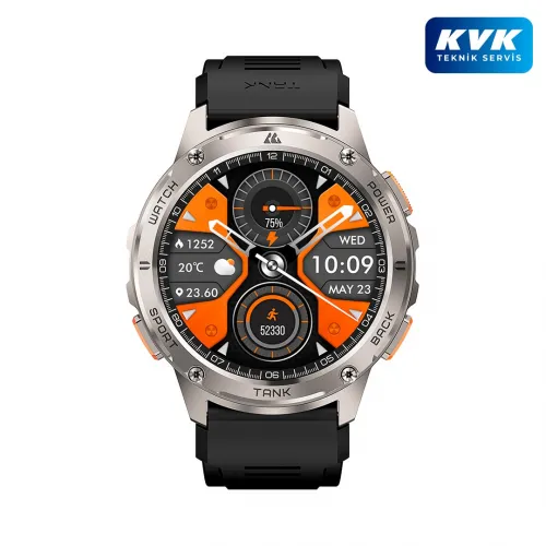 Kospet Tank T3 Akıllı Saat - Gri - KVK Teknik Servis Garantili