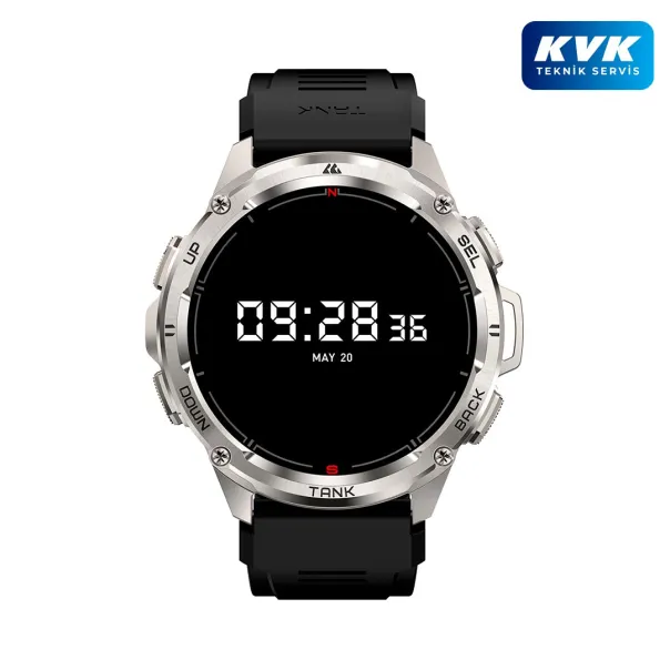 Kospet Tank T3 Ultra GPS'li Akıllı Saat - Gri - KVK Teknik Servis Garantili