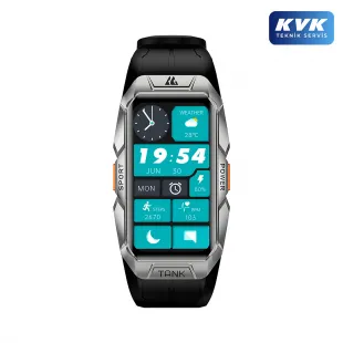 Kospet Tank X1 Smart Watch - Gri - KVK Teknik Servis Garantili