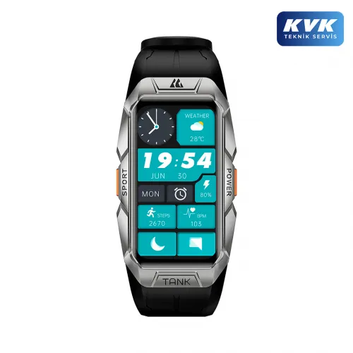 Kospet Tank X1 Smart Watch - Gri - KVK Teknik Servis Garantili